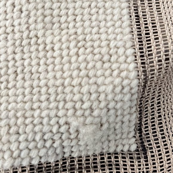 Preworked Handmade Needlepoint Roses Floral Wreath Cream Completed Finished - Picture 2 of 8